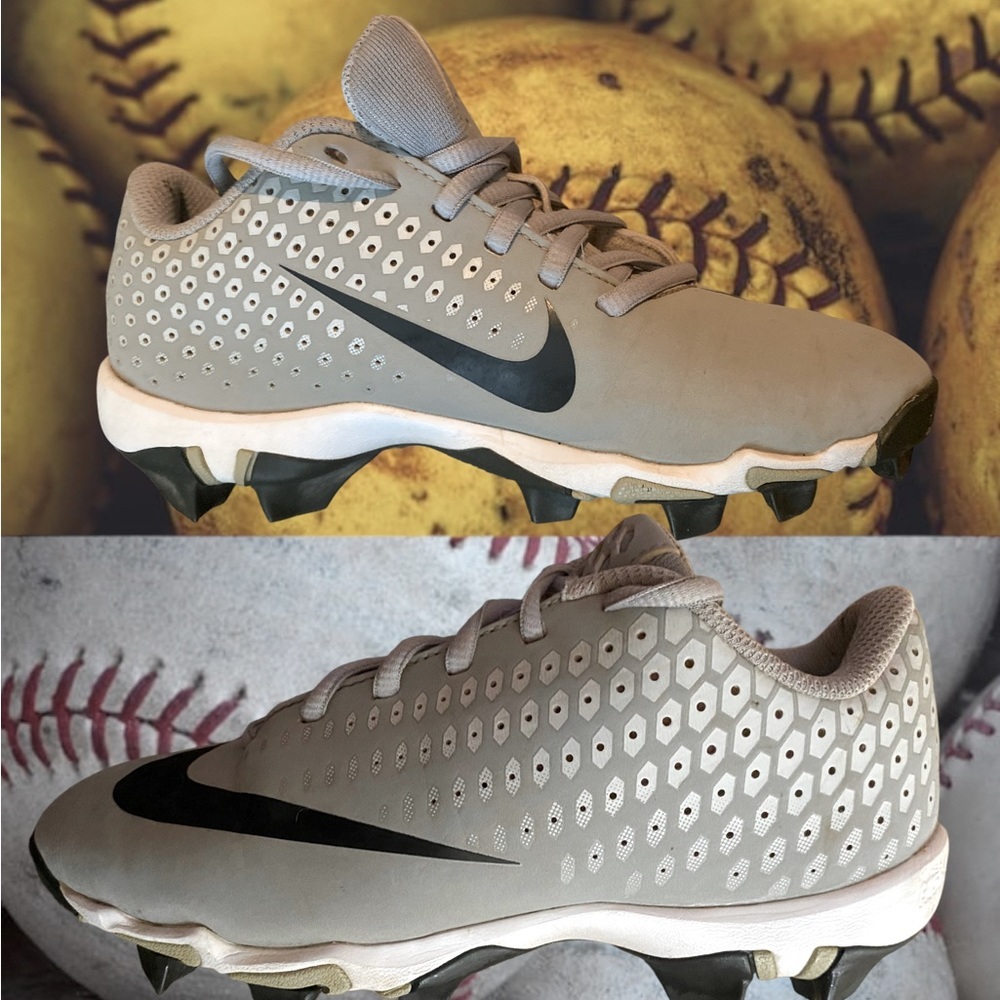 Nike Lunar Vapor Ultrafly Elite White/Black Metal Grey Baseball Softball Cleats